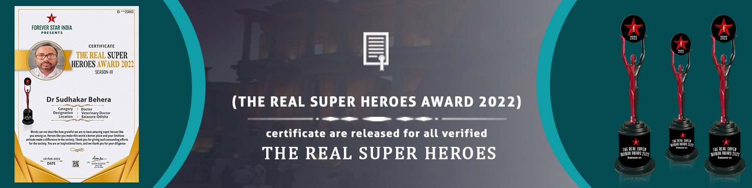 Real Super Heroes Awards 2022 Trophy and Certificate